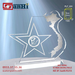 kỷ niệm chương pha lê SanHi-PL014