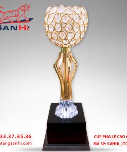 Cúp pha lê chén thân vàng cao cấp SanHi-LT025
